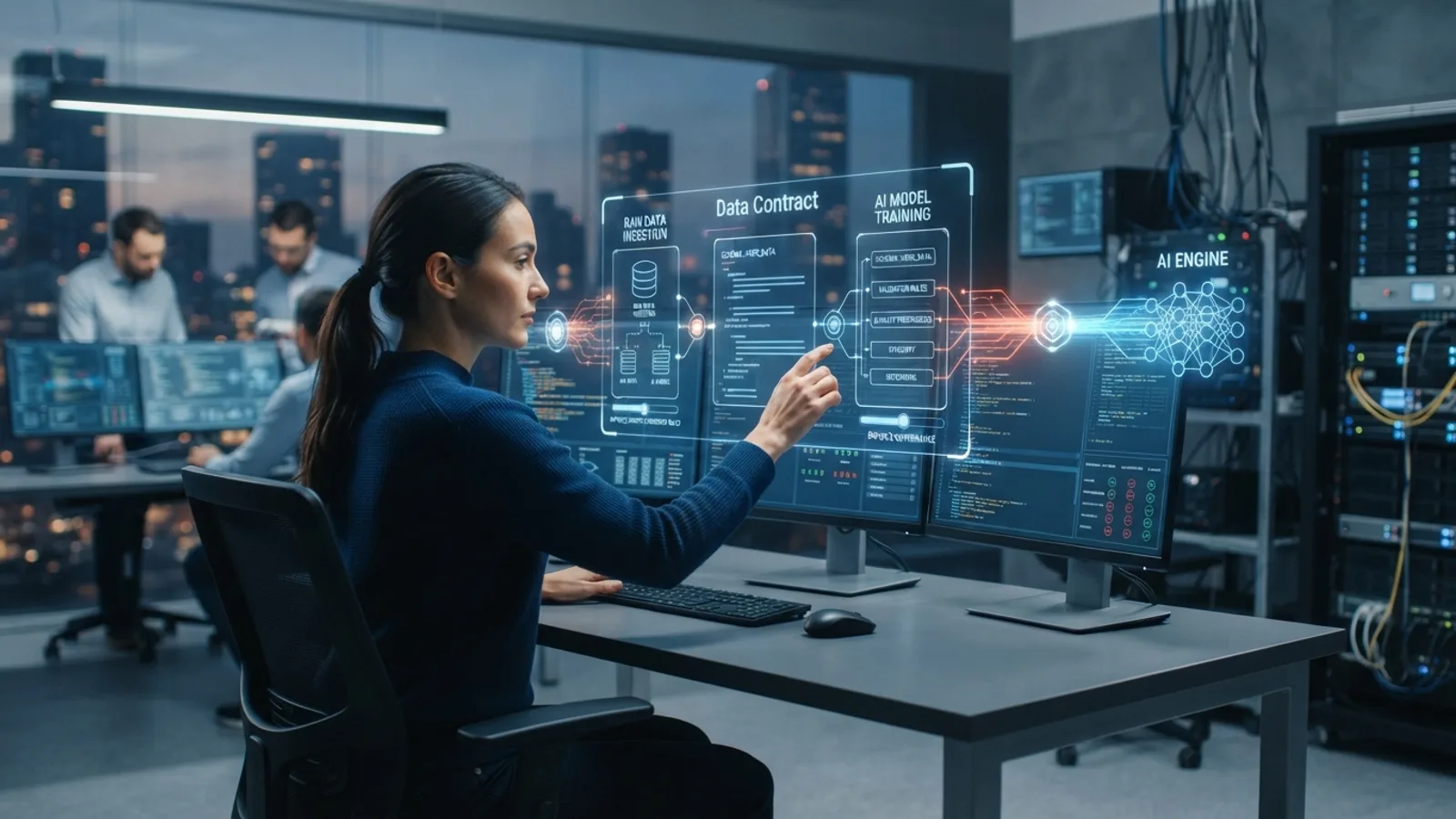Imagem de destaque do artigo: Data Contracts para IA: Como evitar falhas silenciosas e garantir a integridade dos dados
